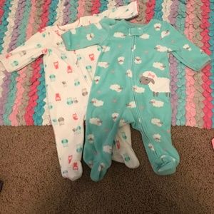 Carter’s Fleece Zip Up Sleepers